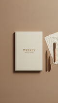 Minimalist Weekly Planner With Artistic Typography