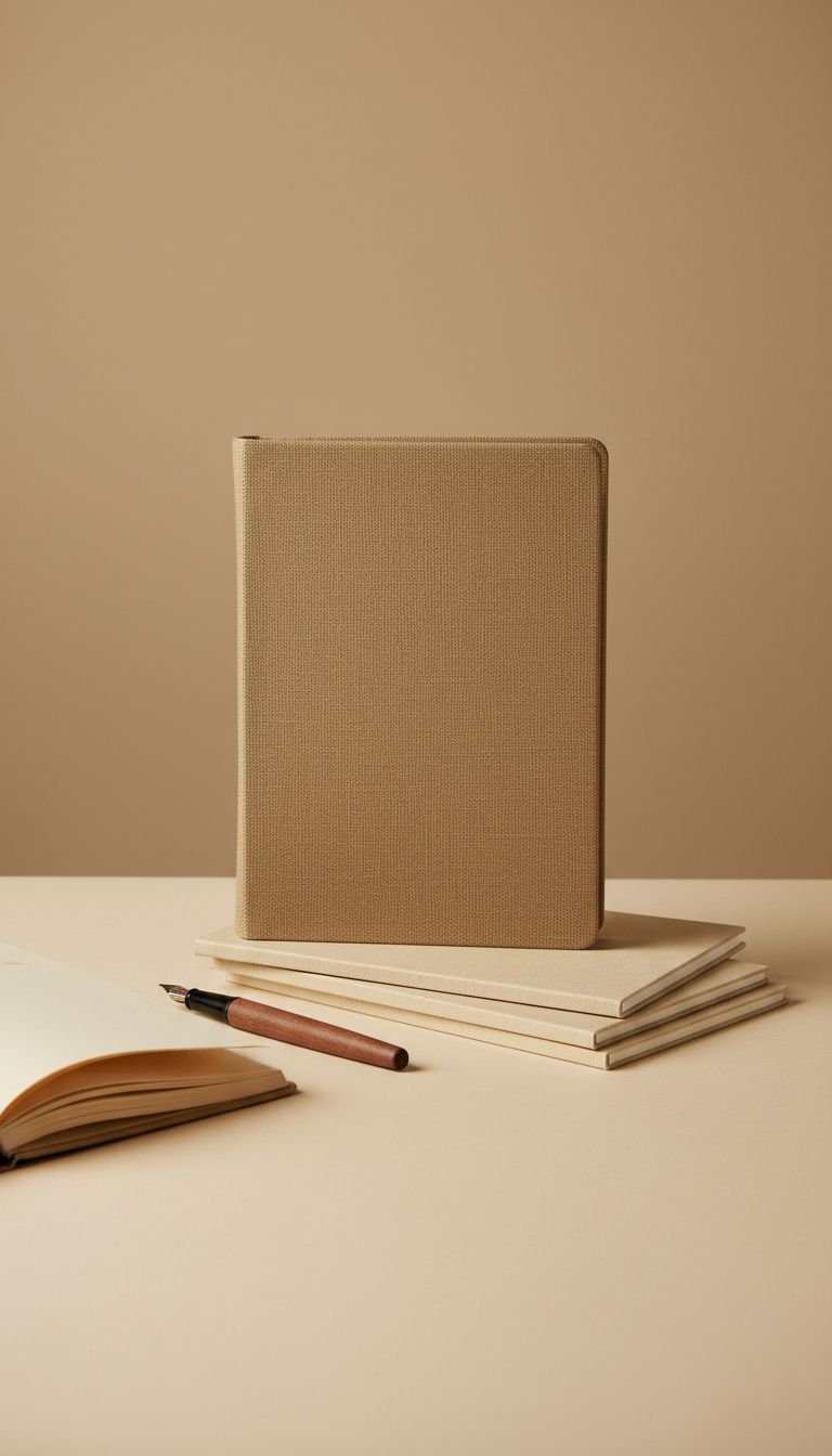 Textured Notebook With Editorial Layout